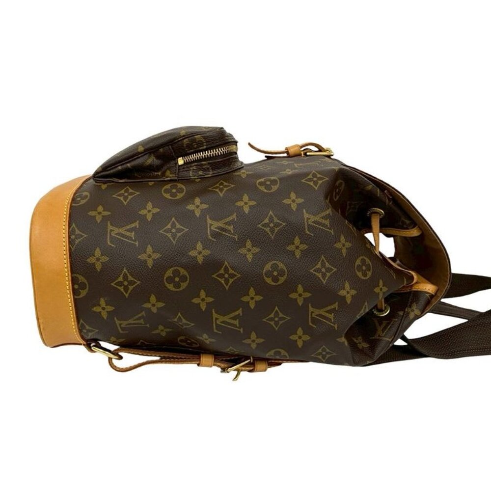 Louis Vuitton Vintage Montsouris Monogram Leather Drawstring Rucksack Sac - Picture 6 of 10